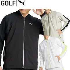 プーマ ゴルフPF ストレッチ ウインド ミックス  FZ ジャケットメンズ ゴルフウェア「PUMA GOLF 630308」 SWING MOTION2024年秋冬モデル日本正規品