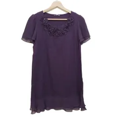 TO BE CHIC(トゥービーシック) チュニック サイズ2 M レディース美品  - パープル 半袖/レース/フラワー(花)