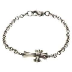 CHROME HEARTS (クロムハーツ) CHN TNY CH CRS タイニーCHクロスチェーン ブレスレット シルバー BCA136
