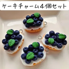 ケーキチャーム スイーツ ベリー デコパーツ ハンドメイド 個性的 ミニチュア フルーツ フード 食べ物 甘い かわいい 可愛い フェイク DIY アクセサリー ピアス イヤリング ネックレス