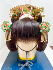 婚礼用かんざし 金属笄一式セット】⑥花嫁かつら 髪飾り 踊り