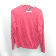 ◇ ⊇ BANANA REPUBLIC 長袖 ニット セーター サイズL レッド レディース E  【1410100057122】