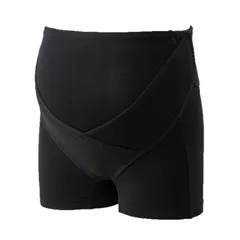 ブラック 肌にやさしいお腹を支えるパンツ妊婦帯 M [犬印本舗] HB8431