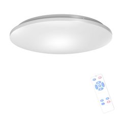 ICHIYO  ledシーリングライト 6畳 薄型  調光タイプ 昼光色  ledシーリングライト24w 2800lm リモコン付き ledシーリングライト 常夜灯モード メモリ機能 付きスリープタイマー シーリングライト PSE認証獲得 日本語説明書付