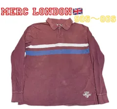 Merc London 90s〜00s ポロシャツ　長袖　マルチボーダー