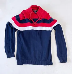 【古着】 ノーティカ ハーフジッププルオーバー ニット メンズ  XL(18/20）