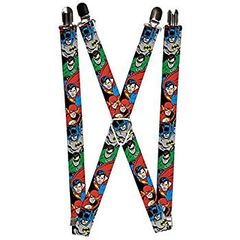 Justice League Superheroes Face Characters Suspender