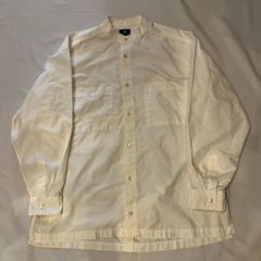 IM MEN ISSEY MIYAKE アイムメンイッセイミヤケ Bandcollar Shirt シャツ ホワイト size:M【代官山A07】