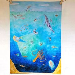 Wonderie プレイクロス  ‘Into the Abyss‘ （イン トゥ ザ アビス）1m x 1.5 m サイズ