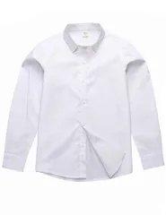 【数量限定】[Atexiu] ボーイズシャツ キッズ 長袖 ワイシャツ 子供服フォーマル シャツ 男の子 シャツ 白 綿100% スクール 制服 スーツ 入園式 卒業式 発表会 結婚式 110～170cm