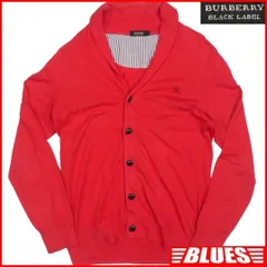 バーバリーブラックレーベル 廃盤 カーディガン ニット M 刺繍 HN2115