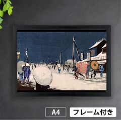 小林清親「両国大火浅草橋」（1881年） 版画 明治時代 火事 火災