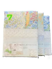 7.8.日本製 掛け布団カバー 3枚セット 綿100％ メッシュ セミダブル ダブル 花畑