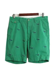 【お得なクーポン配布中!】 ポロ ラルフローレン 総柄 コットン チノ ショートパンツ メンズ 32 古着 ショーツ 短パン 半パン モノグラム ノータック アーミー タイプ