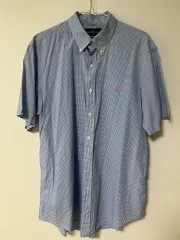 ポロ Ralph Lauren(ラルフローレン) ギンガムチェック 半袖 シャツ L