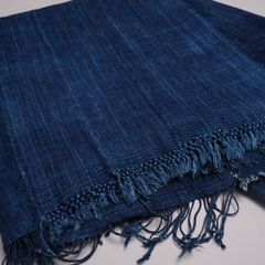アフリカ　ブルキナファソ　藍染　無地　古布　No.103　Lサイズ　藍染め布　アフリカ布　大判布　マルチクロス　アフリカ雑貨　インディゴ
