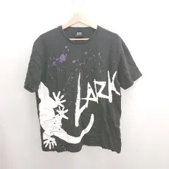◇ ⊂ LARKINS ラーキンス 半袖 デザイン　丸首Tシャツ サイズL ブラック系 メンズ E  【1507030007515】のサムネイル