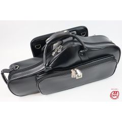 【新品】BROPRO（ブロプロ）W700CTLB:Black アルトサックス ケース 黒 ブラック 付属ポーチ付き フェイクレザー張り 吹奏楽 プレゼント ギフト