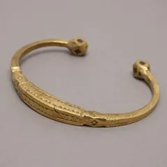 アフリカ　マリ　トゥアレグ族　スクエアバングル　No,14　メンズLサイズ　トアレグ　アフリカ雑貨　アフリカンアクセサリー　ブレスレット　ニジェール　アルジェリア　サハラ砂漠