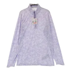 サイズ：US/XS PUMA GOLF プーマゴルフ  ハーフジップ長袖Tシャツ 花柄 パープル系 [240101409765]# ゴルフウェア レディース ストスト
