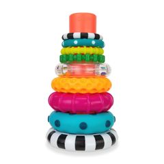 Sassy Stack of Circles スタックオブサークルズ リングスタッカー サッシー 生後6か月以上 ベビー用 知育玩具