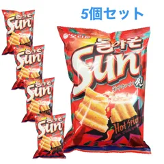 ５個セット サンチップ（ホットスパイシー味） 80g スナック菓子 韓国食品  xa004-4