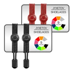 【人気商品】結ばない伸縮性靴ひも、追加の贈り物を（９色で、１足分、２足分または３足分を自由に選択できる）お子様、大人、高齢者、カジュアルシューズ、運動靴、ブーツなどに適しています、運動靴、ブーツなどに適しています JYXETOV