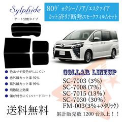 トヨタ 80ヴォクシー／ノア リアフィルム　断熱スモークフィルム リア分割タイプ