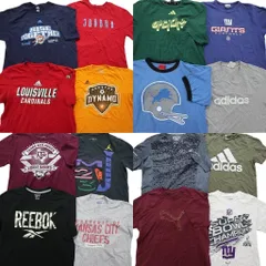 古着卸 まとめ売り スポーツブランドMIX 半袖Tシャツ 16枚セット (メンズ Ｍ /Ｌ ) ジョーダン アディダス  中古 古着 NB9572