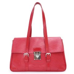 ルイ ヴィトン セギュール MM トート ハンド ショルダーバッグ エピレザー 赤 シルバー金具 M5886E LOUIS VUITTON（中古）