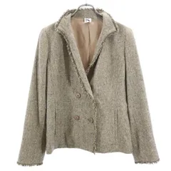 クリツィア ウールブレンド ジャケット 42 ブラウン系 KRIZIA レディース 【中古】  【221205】