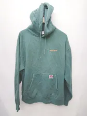 ◇ BEN DAVIS ベンデイビス 裏起毛 長袖 プルオーバー パーカー サイズL グリーン系 メンズ P  【1407100014248】