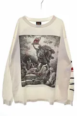 VLONE×Saint Michael グラフィックプリントスウェット ホワイト VLONE×Saint Michael グラフィックプリントスウェット ホワイト