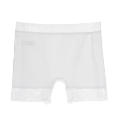 ショーツ 二分丈 レディース サラサラ生地 深履き レース 食い込まない ライン出にくい 1枚穿き M L XL 3L 4L s716