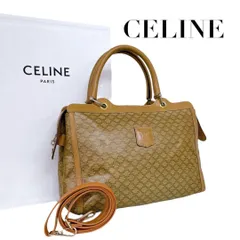 【価格交渉/質問大歓迎♪】希少　セリーヌ　ミニボストンバッグ　マカダム　トリオンフ　PVC　　4473-6