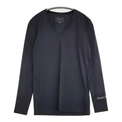 PEARLY GATES Vネックシャツ 吸水速乾・UVカット 冷感 ゴルフインナー サイズ4 カットソー ネイビー レディース パーリーゲイツ【中古】5-0718M♪