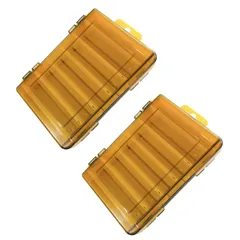 Tochi Wish 両面 ルアーケース リバーシブル 収納 ボックス 洗える 大容量 釣具 タックル ボックス 2個 セット S イエロー [イエロー] [S]