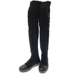 MaxMara マックスマーラ ニットロング ニーハイブーツ  ブラック 36 1/2のサムネイル