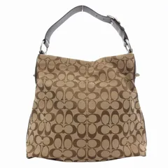 コーチ COACH 美品 トートバッグ ショルダー 肩掛け キャンバス レザー シグネチャー 総柄 ベージュ /FF ■GY18 