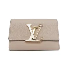 【名東】ルイヴィトン 三つ折り財布 ポルトフォイユ カプシーヌ コンパクトウォレット N83636 ガレ レディース