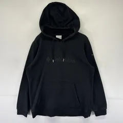 古着 コロンビア Columbia パーカー スウェット ロゴプリント プルオーバー フーディ アウトドア XL  ブラック レディース