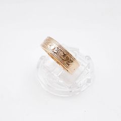 K18 18金 月甲丸 彫金リング 13号 5.44g 梅の花 - メルカリ