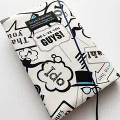 【四六判ハード-a001】 ブックカバー ポップな英字柄