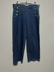 Tommy Hilfiger(トミーヒルフィガー) 前 ボタン ポイント ハイウェリスト デニム 32