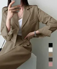 テーラードジャケット パンツスーツセット_2