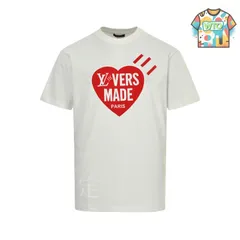 【今日WTO】Louis Vuitton 25ss ハートフロッキングプリント T シャツ-RT71