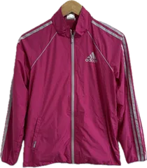 Z1583【美品】adidasアディダス　ジャンパーアウター　ピンク　レディース　Lサイズ