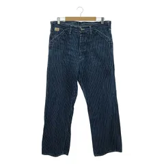 SUGAR CANE / シュガーケーン | 9oz. WABASH STRIPE WORK PANTS ストライプ ウォバッシュ パンツ | W36 L32 | ネイビー | メンズ