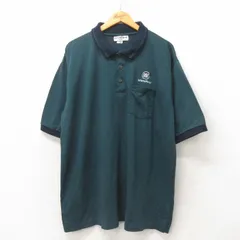 XL/古着 半袖 ポロ シャツ メンズ 00s NSF 大きいサイズ 緑 グリーン 25jun05 中古 トップス