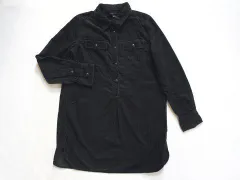 ポロ ラルフローレン polo ralph lauren アウトレット 子供服 男の子 約 140cm 長袖 シャツ 黒 コーデュロイ 秋 冬 ★3 トップス ボーイズ 男児 キッズ ジュニア 【中古】 ユーズド リサイクル こども